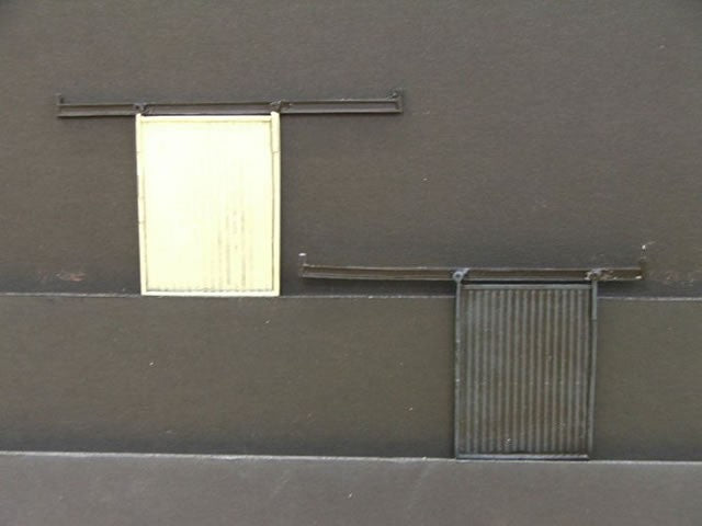 2 Corrugated iron sliding doors & runners
