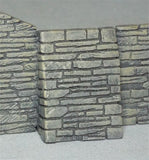 Low Stone Retaining Wall Inclined Buttress