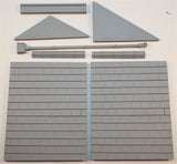 Shallow Relief Roof Panels for use with Brick Gable End Panels in Multiples