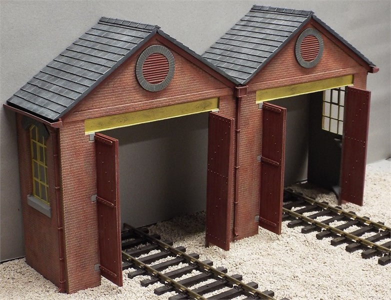 Two Engine Shed Twin Road, Low-Relief Engine Shed Entrance β Skytrex