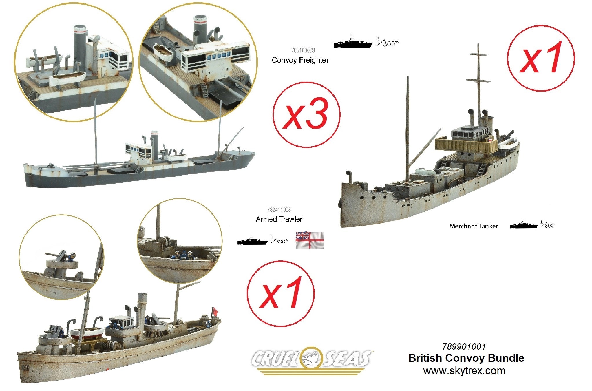 Cruel Seas: Royal Navy Convoy Bundle