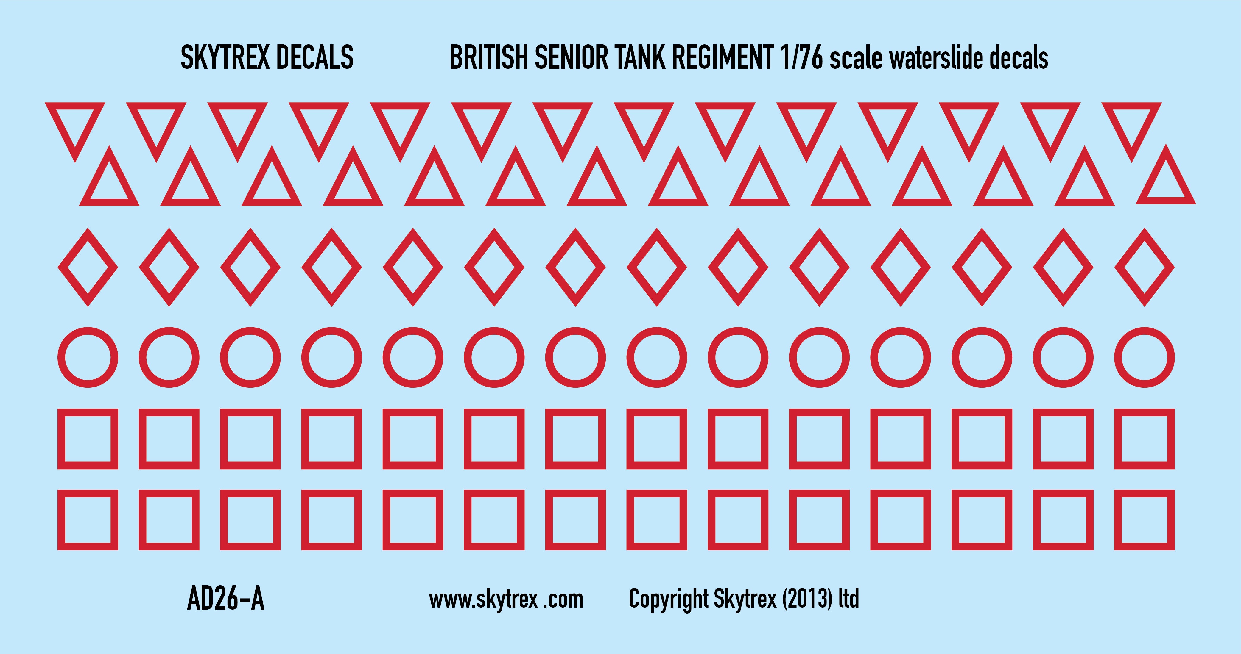British Tank Markings - Red